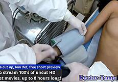 Dr Tampa's new policy: handcuffed nurse angel santana and yesenia youso spread shaved pussies for patient creampie in hospital