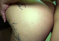 Horny husband pounds tattooed brazilian wife's juicy pussy