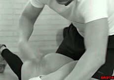 moaning bitch bent over takes doggystyle pounding ends in messy facial