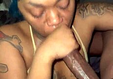 Stripper begs for facial but ends up taking surprise creampie load