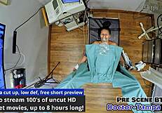 Dr Tampa's new policy: handcuffed nurse angel santana and yesenia youso spread shaved pussies for patient creampie in hospital