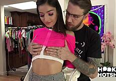 why is beautiful emily willis so horny for bryan gozzling's rough pussy pounding and sloppy face fuck