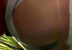 Sexy Cindie Sissy Plugs Ass in Public Panties