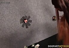 you want this gloryhole ebony slut sucking white cocks?