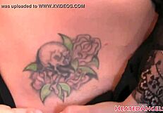 alluring emo babes with big tits flash tattoos in hot casting interviews
