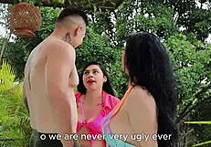 Lucky Dilan Clavijo Strips and Fucks Two Milfs' Wet Pussies Doggy Cowgirl Deepthroat Style