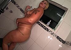 big ass brazilian girls turn shower into wild party