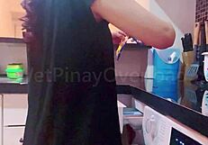 POV Wet Pinay Schoolgirl Uniform Armpit Fetish Outdoor Wash