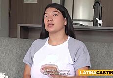 BIG TITS Latina MILF Drilled Deep in Rough Amateur Casting Pussy Pounding