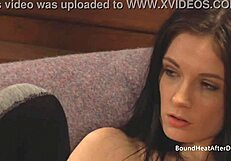 Curvy Big Boobs Lesbian Slaves Bound in BDSM Fingering Pussies to Orgasm