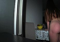 my wife takes neighbor's cock deep in her kitchen ass
