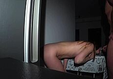 my wife takes neighbor's cock deep in her kitchen ass