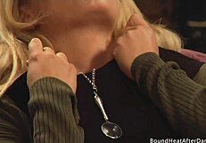Curvy Big Boobs Lesbian Slaves Bound in BDSM Fingering Pussies to Orgasm