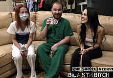 Blaire Celeste Sucks Patient Cock Then Doggystyle Pussy Creampied