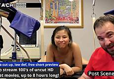 so you're stroking without daddy watching raya nguyen's shaved pussy play?