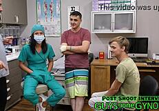 frank squirms through ticklish physical with barefoot nurse humiliation