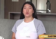 BIG TITS Latina MILF Drilled Deep in Rough Amateur Casting Pussy Pounding