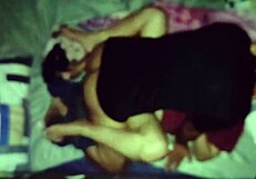 Chubby pregnant Filipina gets bent over doggystyle creampie fucked fat