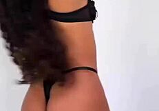 closer club views of boutinela models shaking black bikini asses and thongs