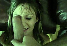 cute canadian bikini babe skinny deepthroat face fuck choke gag cumshot facial sloppy