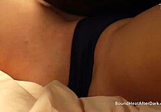sexy madame in pantyhose humps and fingers her slave girl