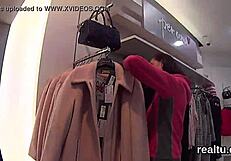 adorable czech teen lured in shop for hardcore pov anal ride and blowjob
