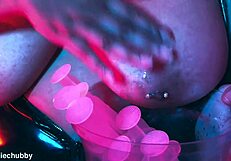 Morrigan Stuffing Latex Pantyhose Foot Fetish Scene