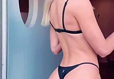 closer club views of boutinela models shaking black bikini asses and thongs