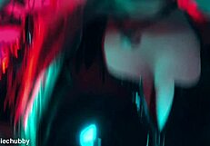 Morrigan Stuffing Latex Pantyhose Foot Fetish Scene