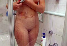 i sneaked into stepsis shower begged her suck my cock then fucked tight wet pussy