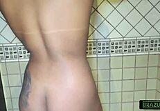 morena de 18 anos andressa soares toma banho mostrando peitos naturais