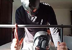 Laura's Heels Bondage Fuck Explodes Cum on Tits!