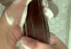 you won't believe stepdaughter sneaks in shower for stepdad's tight pussy ride...