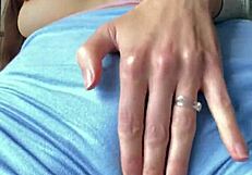 charlotte star soaks her gym shorts with aussie milf orgasm juices