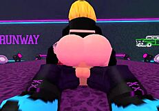 Thick Roblox Girl Grinds and Rides Dude's Cock Wild in Night Club