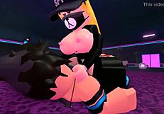 Thick Roblox Girl Grinds and Rides Dude's Cock Wild in Night Club