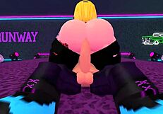 Thick Roblox Girl Grinds and Rides Dude's Cock Wild in Night Club
