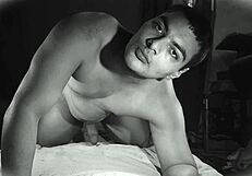 sexy bodybuilder auto footjob masturbates painted feet legs up
