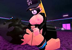 Thick Roblox Girl Grinds and Rides Dude's Cock Wild in Night Club