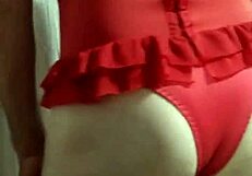 Crossdressing Prostitute Shows Wife's Corset While She Showers Then Gets Fucked