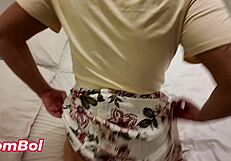 big ass turkish tourist milf bent over doggystyle by hotel staff outdoors public pounding tits bounce!