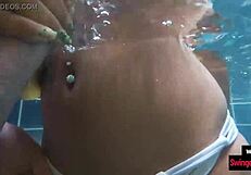 thai teen amateur gf rides big cock boyfriend's dick poolside hardcore fuck
