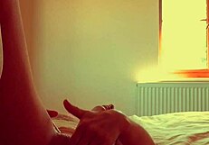 lilithalgol fingers her gaping pussy to squirting orgasm in homemade solo play