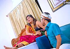 Desi Bihari Busty Lady In Yoga Gets Fucked Hard By Two Servants Hindi Audio Closeup