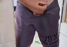 Spying on stepmom jerking off in kitchen turns into pussy fuck?