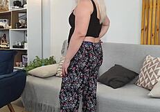 Behind cameras blonde big ass milf endures anal dp cuckold group pounding