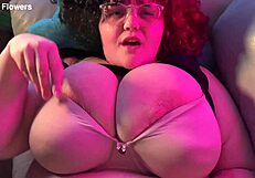 Chubby BBW's Huge Natural Tits Bounce in Girlfriend Missionary POV