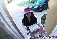real teen amateur swallows massive facial cum blast