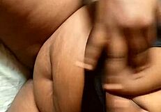 chubby girl's big pussy queefs loud during intense fat clit play damn