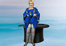 dark magician granny drilled missionary in costume creampie tour